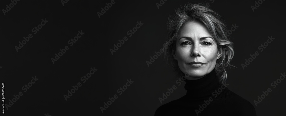 An elegant middle-aged woman An elegant middle-aged woman