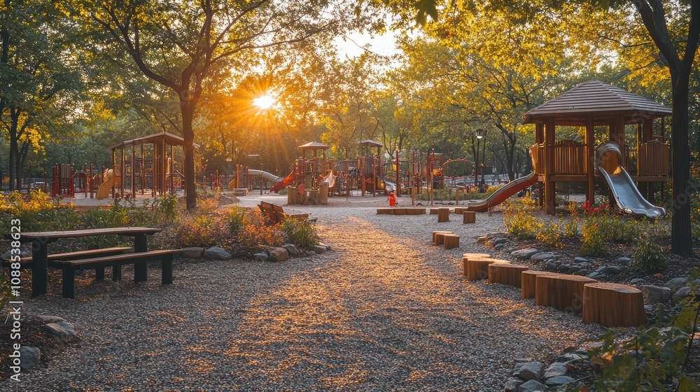 Obraz premium experiences and connect with the environment, showcasing the beauty of friendship and the importance of outdoor spaces for community bonding