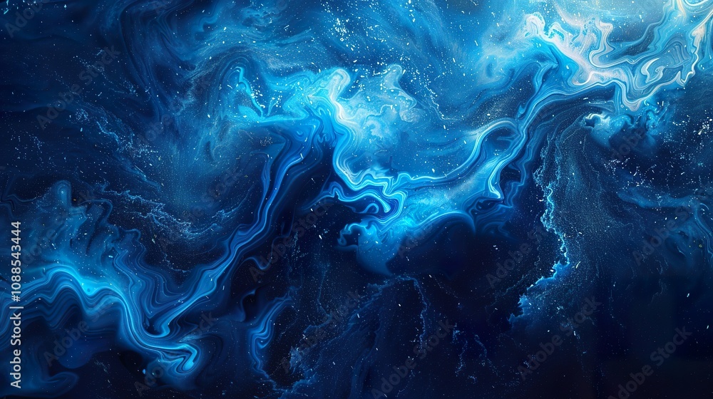 Dynamic Abstract Blue Swirling Paint Background: Ideal for websites, presentations, and digital art projects. Dynamic Abstract Blue Swirling Paint Background: Ideal for websites, presentations, and digital art projects.