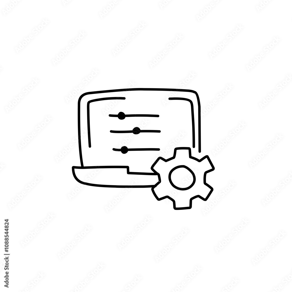 settings line icon settings line icon