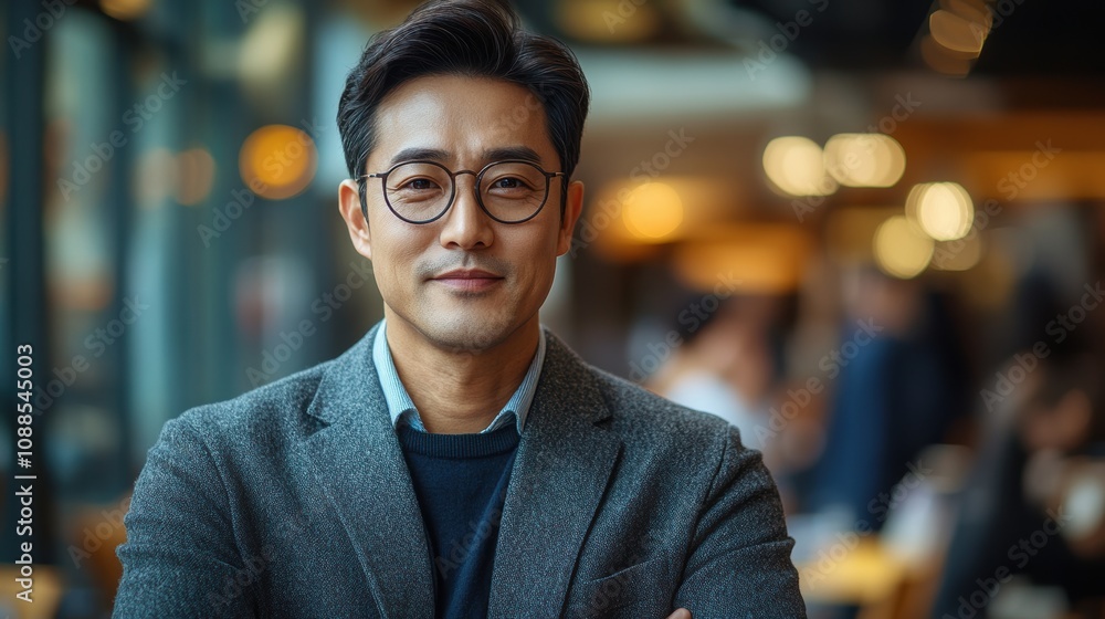 Fototapeta premium Business related meeting Asian Business Team Discusses Strategy for Starting a Financial Process Analysis Project Successful Asian businessman working on a plan