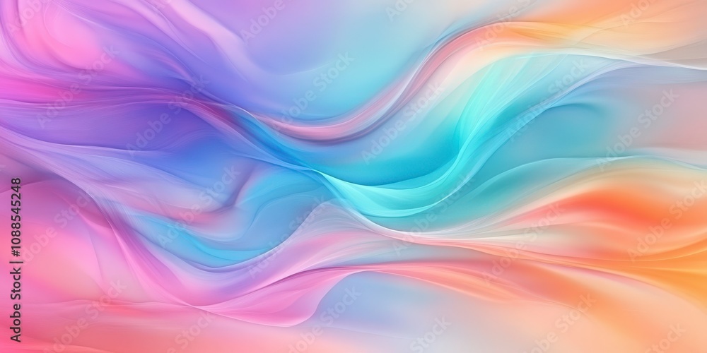Obraz premium Abstract Pastel Waves