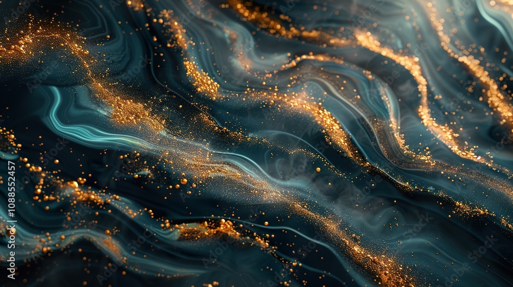 Sophisticated Abstract Background: Gold, Mineral, and Ink Textures Sophisticated Abstract Background: Gold, Mineral, and Ink Textures