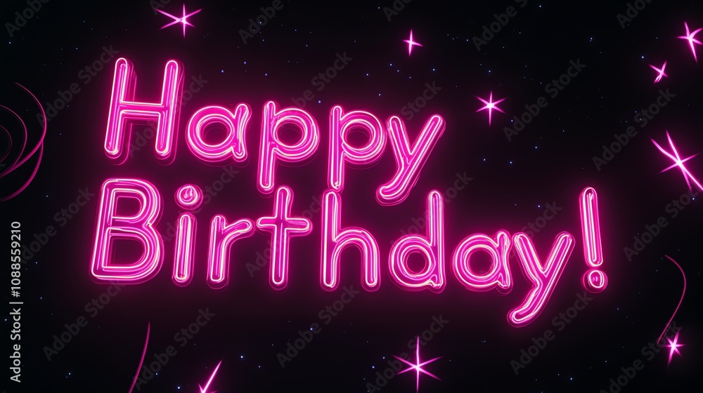 A pink neon sign that says A pink neon sign that says