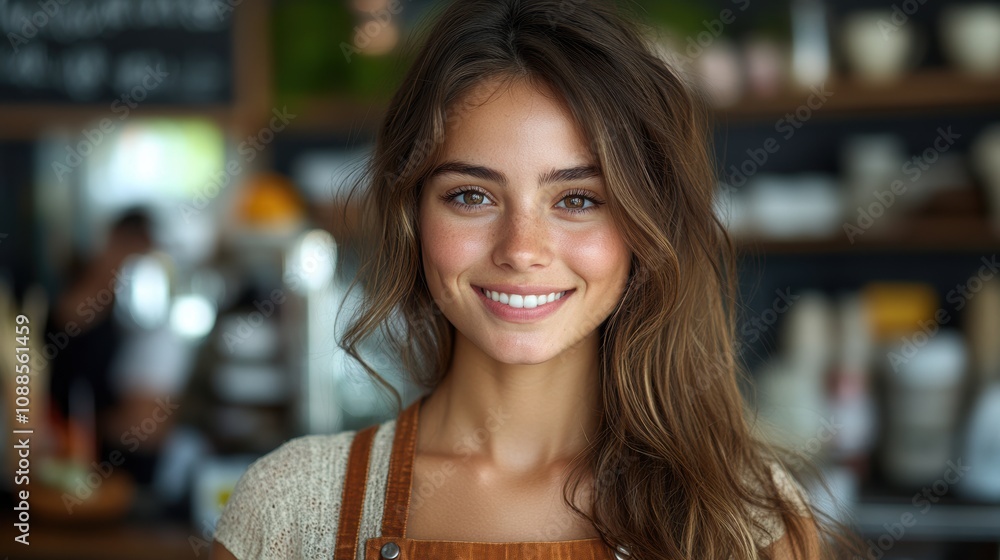 portrait of a smiling woman portrait of a smiling woman