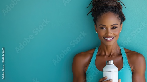 woman with bottle of water
