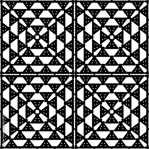 Pattern with crochet granny square with flowers wallpaper handmade decorative art design print	