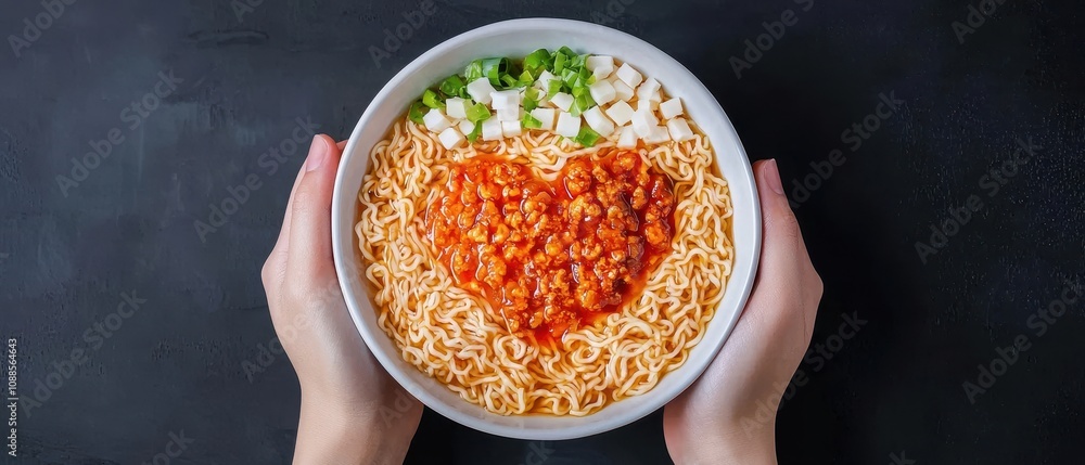 Heart Shaped Noodles Delicious Asian Instant Ramen Heart Shaped Noodles Delicious Asian Instant Ramen