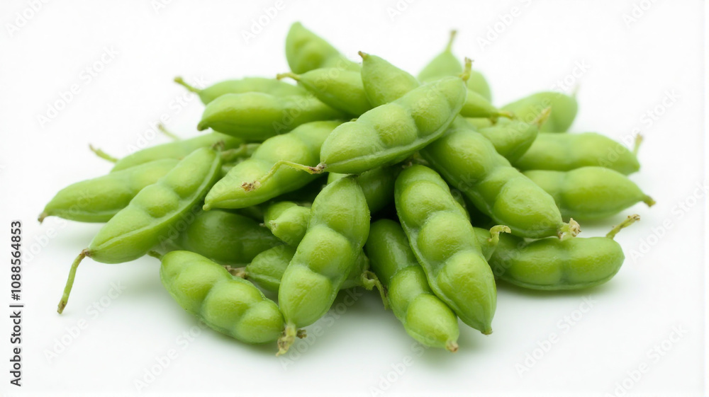 green beans isolated on white green beans isolated on white