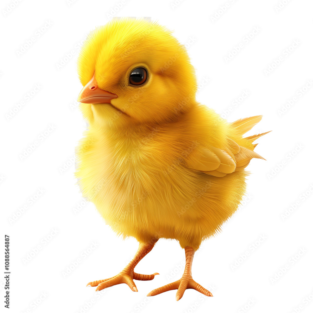 custom made wallpaper toronto digitalCute chick isolated on transparent background. Generated AI.