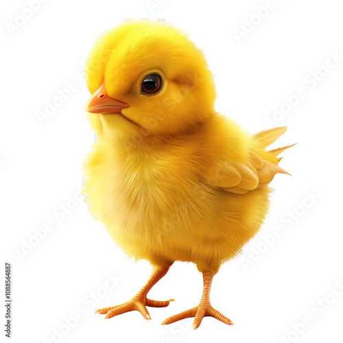 Wallpaper Mural Cute chick isolated on transparent background. Generated AI. Torontodigital.ca