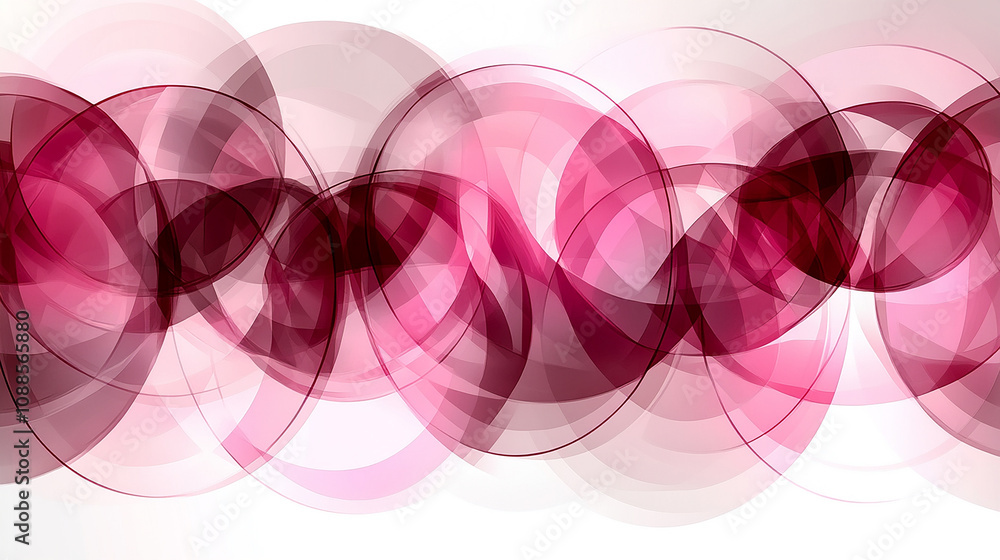Abstract background with pink and red overlapping circles. Abstract background with pink and red overlapping circles.