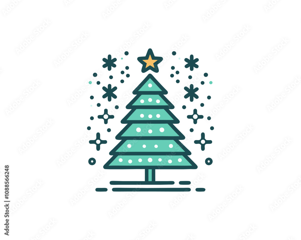 christmas tree illustration christmas tree illustration
