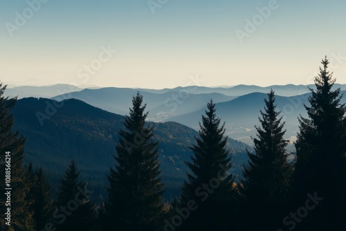 Majestic Mountain Range Panorama