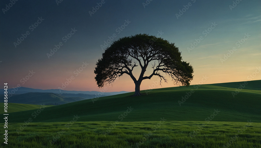 Obraz premium tree in the morning