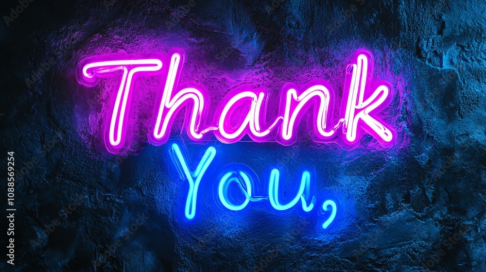 A pink and blue neon sign that reads A pink and blue neon sign that reads