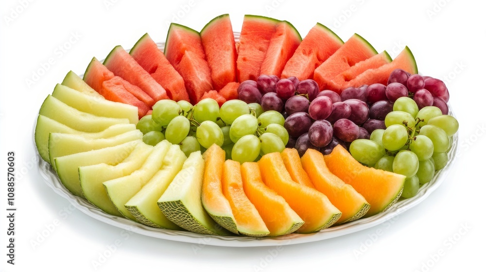 A refreshing fruit platter with assorted sliced fruits including mango, papaya, kiwi A refreshing fruit platter with assorted sliced fruits including mango, papaya, kiwi