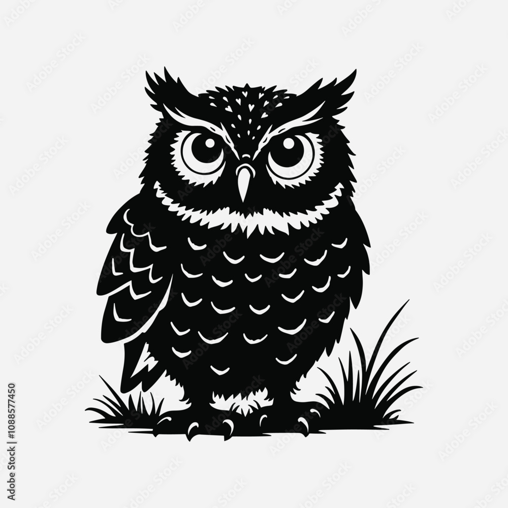 Naklejka premium Burrowing Owl