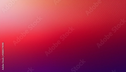 Abstract background, Maximum red and Maximum Red Purple gradient background with light leak and grainy texture.