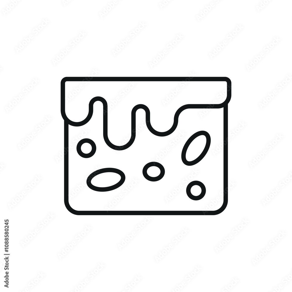 Brownies food cake icon vector design templates in modern and simple concept Brownies food cake icon vector design templates in modern and simple concept