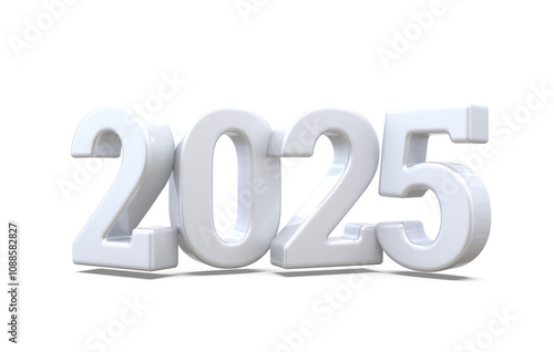 2025 Silver Number Happy New Year