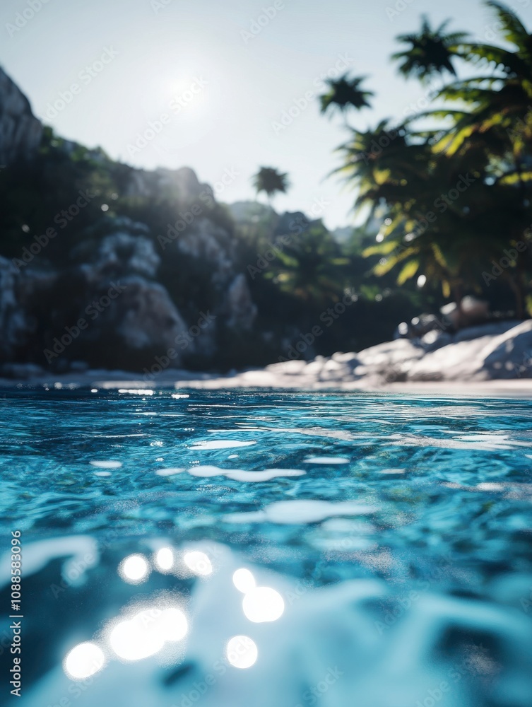 Tropical Beach Paradise: Crystal Clear Waters Tropical Beach Paradise: Crystal Clear Waters
