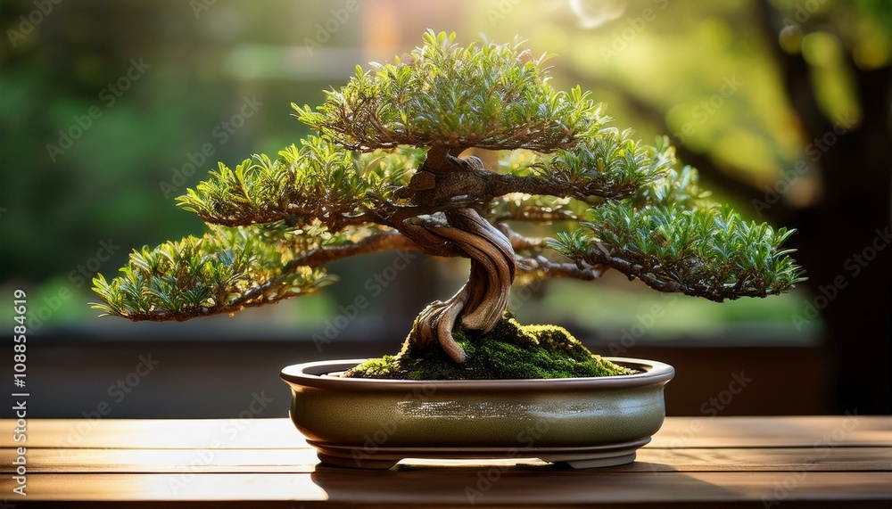 Elegant Bonsai Tree on Wooden Table, Intricate Green Leaves, Ceramic Pot Plant Decor, Minimalist Bonsai Style, Sunlit Indoor Garden, Peaceful Home Decor, Small Tree Art, Bonsai Plant Aesthetic Elegant Bonsai Tree on Wooden Table, Intricate Green Leaves, Ceramic Pot Plant Decor, Minimalist Bonsai Style, Sunlit Indoor Garden, Peaceful Home Decor, Small Tree Art, Bonsai Plant Aesthetic