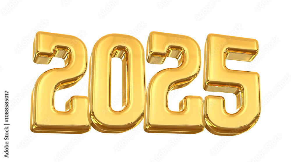 2025 Gold Number Happy New Year 2025 Gold Number Happy New Year