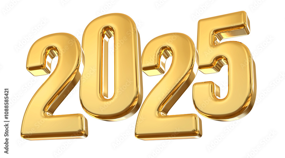 2025 Gold Number Happy New Year 2025 Gold Number Happy New Year