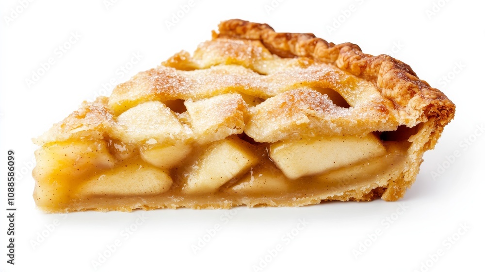 A slice of freshly baked apple pie with golden crust and bubbling filling, Each slice’s warm aroma and flaky texture captured with precision A slice of freshly baked apple pie with golden crust and bubbling filling, Each slice’s warm aroma and flaky texture captured with precision