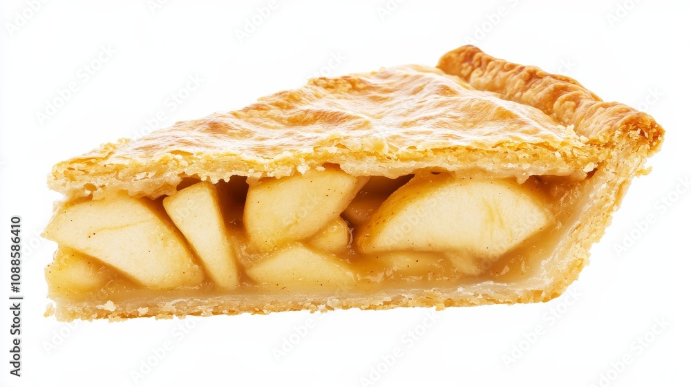 A slice of freshly baked apple pie with golden crust and bubbling filling, Each slice’s warm aroma and flaky texture captured with precision A slice of freshly baked apple pie with golden crust and bubbling filling, Each slice’s warm aroma and flaky texture captured with precision