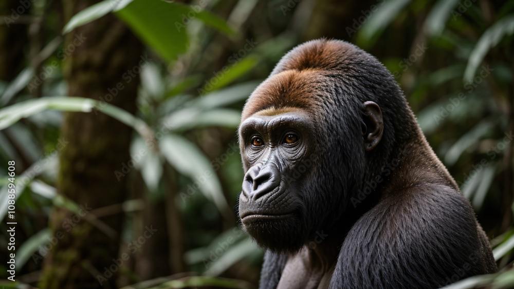 gorilla in wildlife gorilla in wildlife