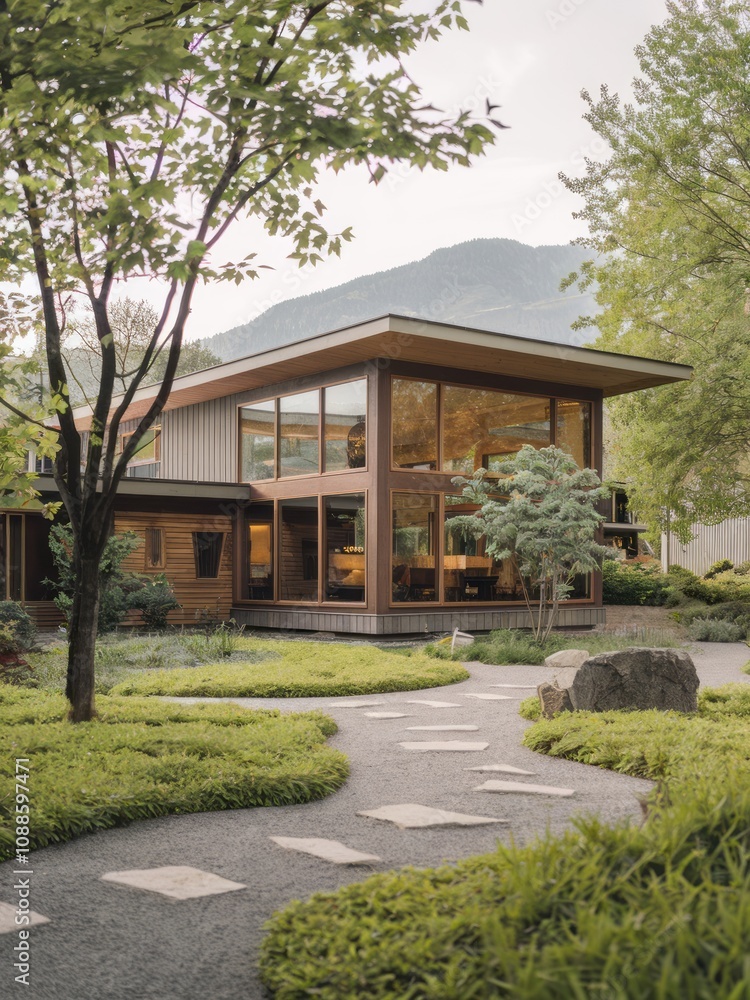 Modern Contemporary Home with Floor-to-Ceiling Windows and Beautiful Landscaping
Modern Contemporary Home with Floor-to-Ceiling Windows and Beautiful Landscaping