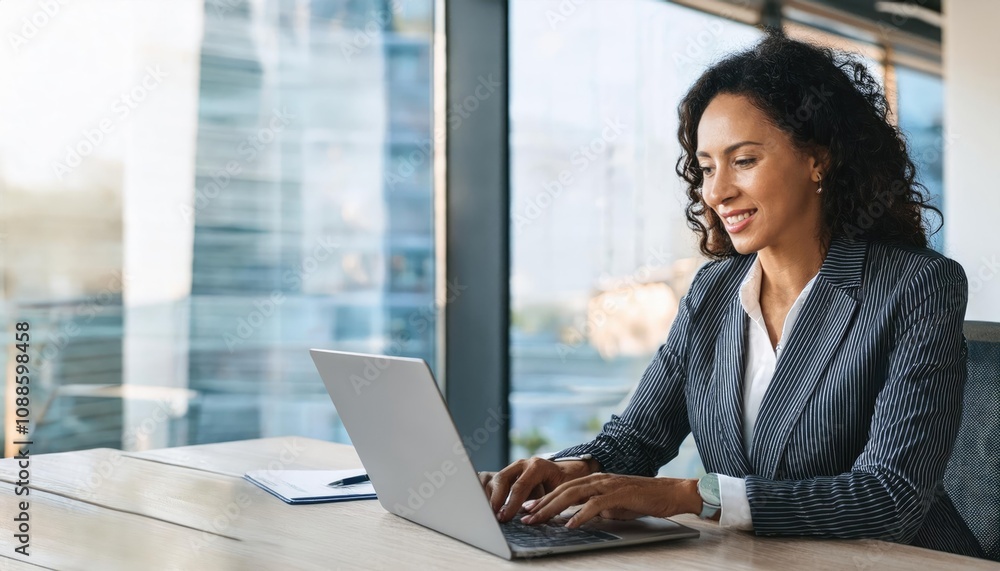 businesswoman professional employee using pc doing online banking analysing at workplace businesswoman professional employee using pc doing online banking analysing at workplace