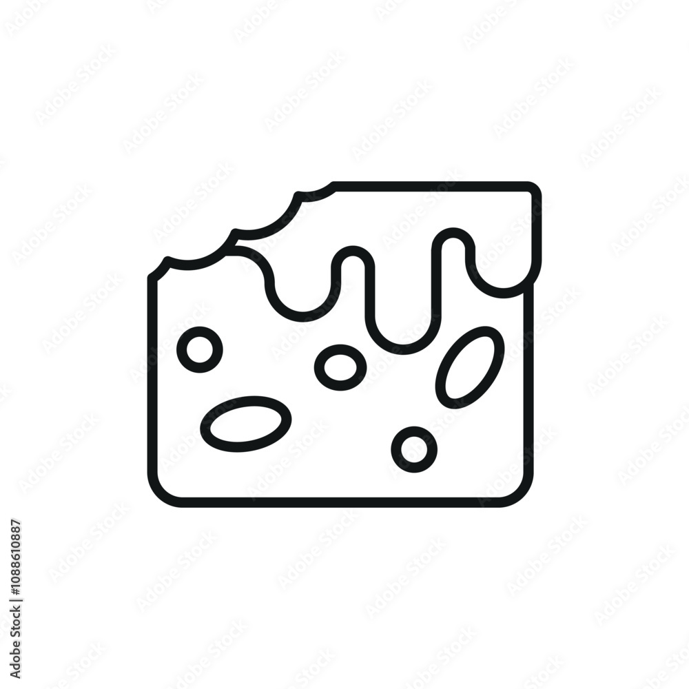 Brownies food cake icon vector design templates in modern and simple concept Brownies food cake icon vector design templates in modern and simple concept