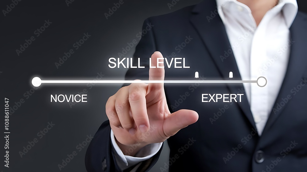 Skill Level Progression: Businessman's Fingertip on Expert Level Skill Level Progression: Businessman's Fingertip on Expert Level