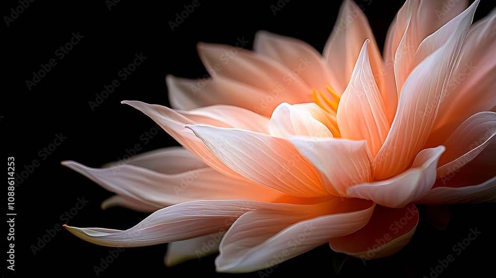 Blooming water lily nature photography close-up shot serene environment artistic perspective Blooming water lily nature photography close-up shot serene environment artistic perspective