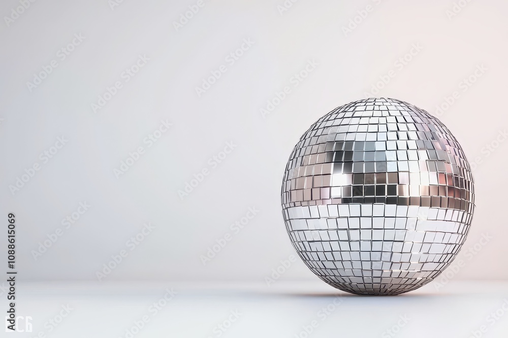 A shiny disco ball reflecting light, set against a minimalistic background, evokes a sense of fun and celebration. A shiny disco ball reflecting light, set against a minimalistic background, evokes a sense of fun and celebration.
