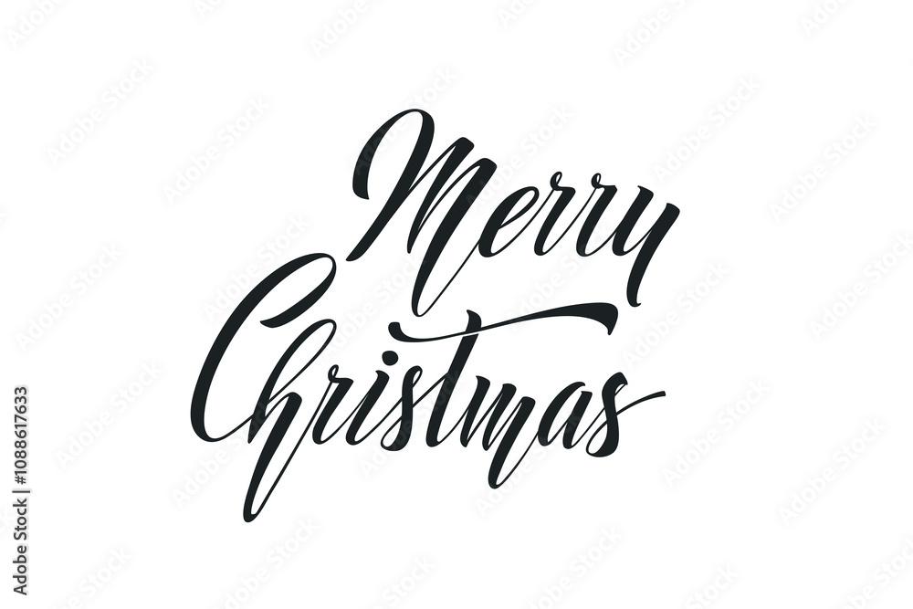 Merry Christmas and Happy New Year hand lettering calligraphy. Vector holiday illustration element. Typographic element for congratulations. Merry Christmas and Happy New Year hand lettering calligraphy. Vector holiday illustration element. Typographic element for congratulations.