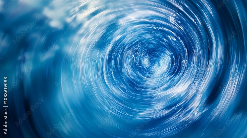 Abstract Blue Swirl Vortex - Digital Art Abstract Blue Swirl Vortex - Digital Art
