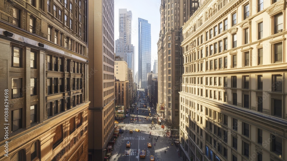 Fototapeta premium Reflect on the importance of historic preservation in future urban landscapes.