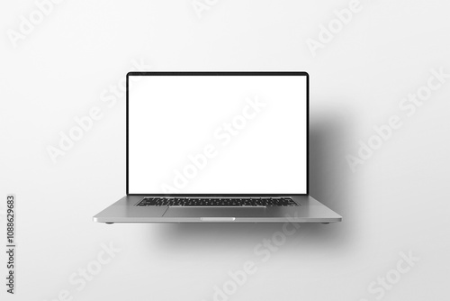 Minimalist Laptop mockup on white background