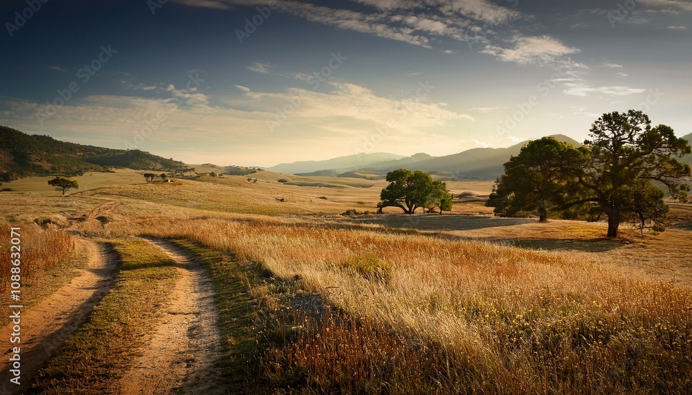 Fototapeta premium beautiful vintage landscape