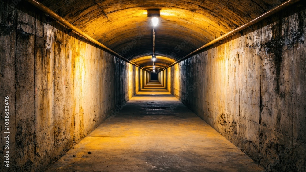 Exploring mysterious underground tunnel abandoned location urban photography eerie environment perspective on isolation Exploring mysterious underground tunnel abandoned location urban photography eerie environment perspective on isolation
