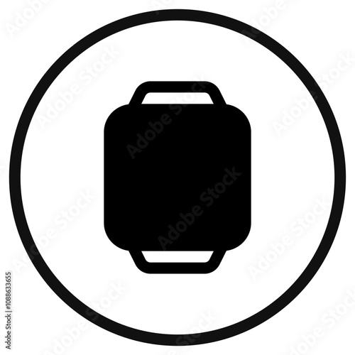 Editable vector blank square smartwatch screen icon. Part of a big icon set family. Perfect for web and app interfaces, presentations, infographics, etc