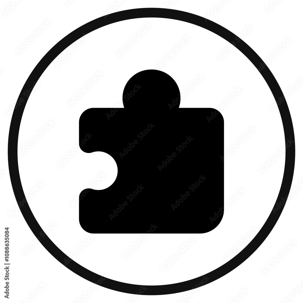 Editable vector puzzle piece plugin icon. Part of a big icon set family. Perfect for web and app interfaces, presentations, infographics, etc Editable vector puzzle piece plugin icon. Part of a big icon set family. Perfect for web and app interfaces, presentations, infographics, etc