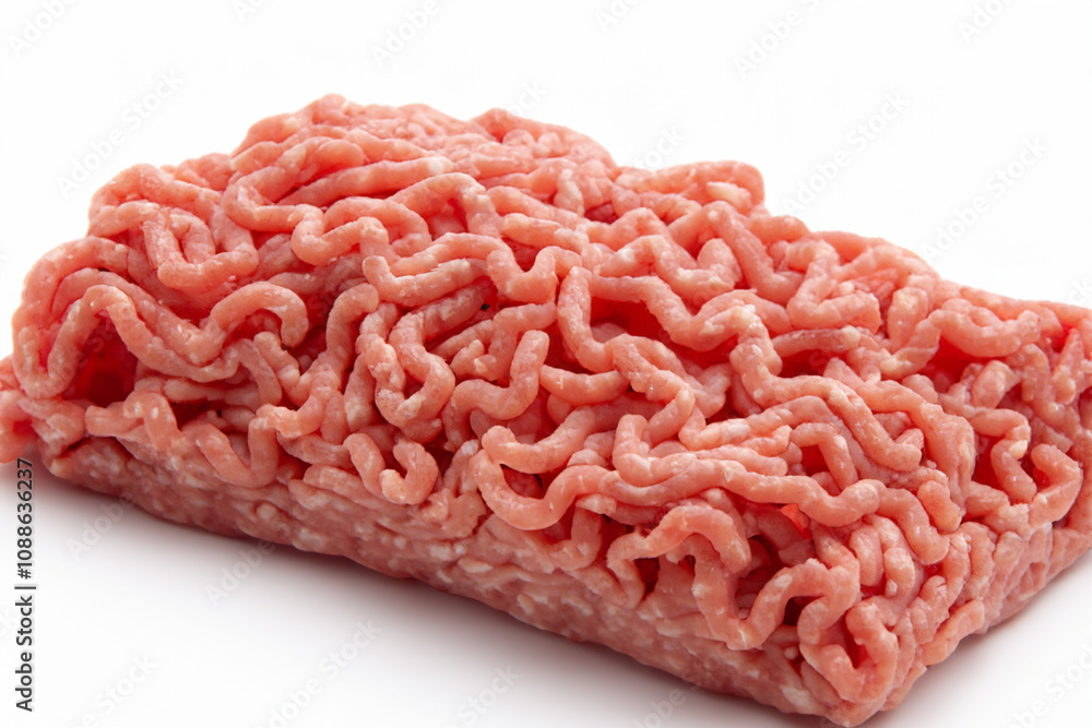 White with minced meat and shaved rib. food fresh beef concept. piece of minced meat on a white . a piece of meat with a piece of pink on it lifestyle on a white. White with minced meat and shaved rib. food fresh beef concept. piece of minced meat on a white . a piece of meat with a piece of pink on it lifestyle on a white.