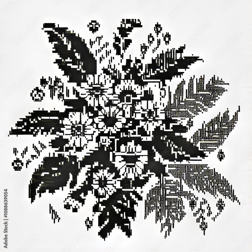 ASCII Floral Pattern Create a floral pattern using ASCII charact ASCII Floral Pattern Create a floral pattern using ASCII charact
