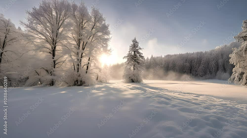 Winter Wonderland: Sunlit Snow Winter Wonderland: Sunlit Snow