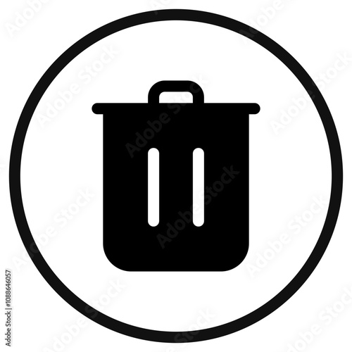Editable vector delete trash recycle bin icon. Part of a big icon set family. Perfect for web and app interfaces, presentations, infographics, etc